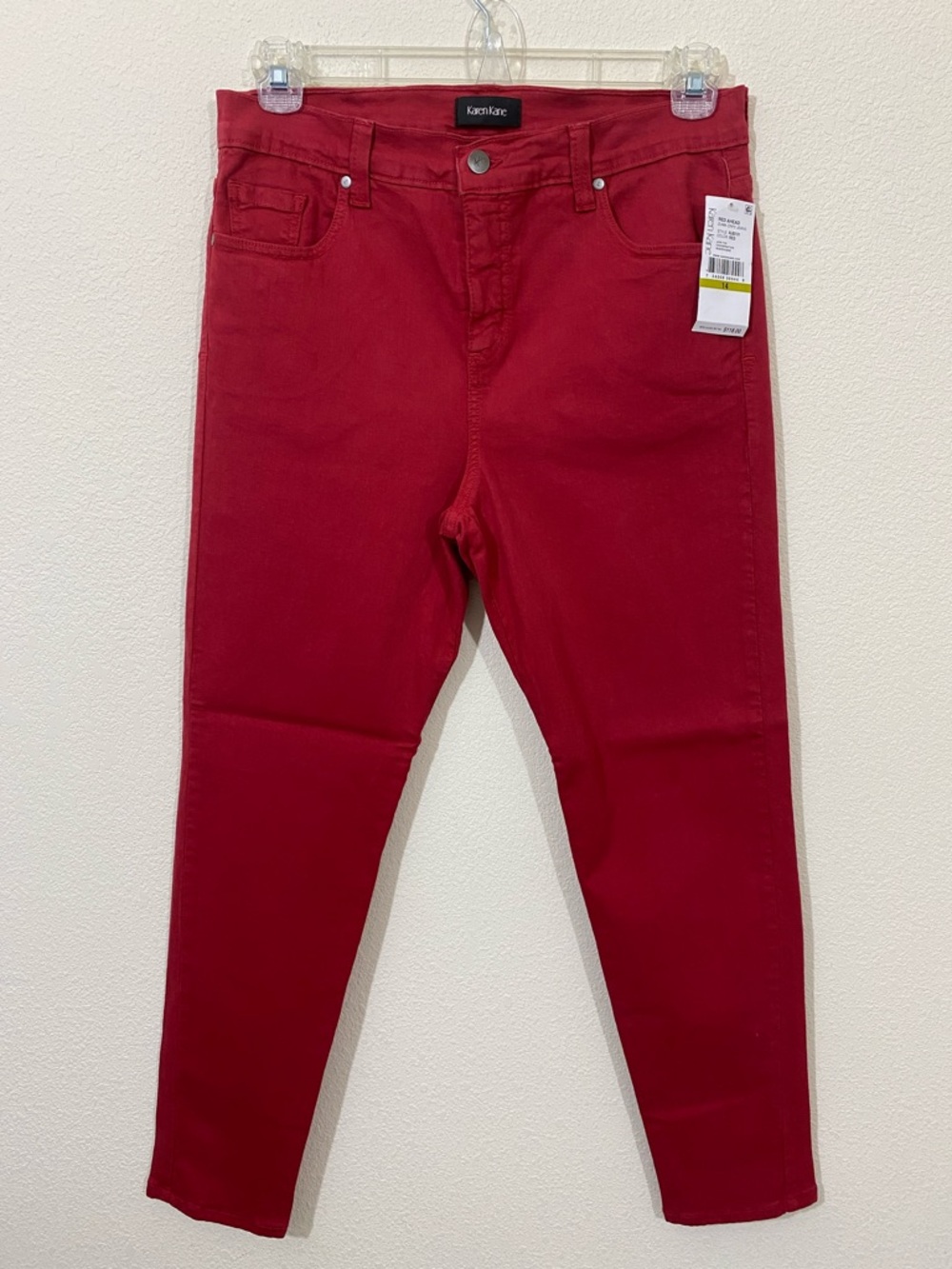 KAREN KANE Ahead Zuma CRPD Skinny Jean Pants Women's Size 14